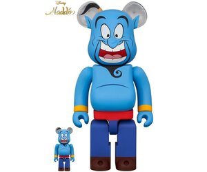 400% & 100% Bearbrick set - Genie (Disney Aladdin) by Medicom Toy