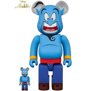 Medicom Toy 400% & 100% Bearbrick set - Genie (Disney Aladdin)