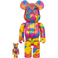 400% & 100% Bearbrick Set - Romero Britto (Hearts) by 400% & 100% Bearbrick Set - Romero Britto (Hearts) by