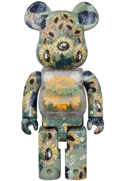 400% Bearbrick - Flor@ Sunflower (Mames) by Medicom Toys 400% Bearbrick - Flor@ Sunflower (Mames) by Medicom Toys