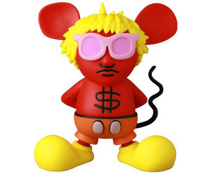 MEDICOM TOY VCD Andy Mouse ORANGE VINYL COLLECTIBLE DOLLS H6