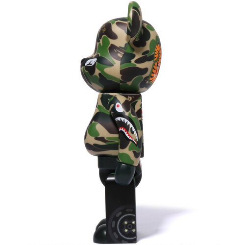 Medicom Toy 400% + 100% Bearbrick set - LBWK x BAPE (Green Camo)