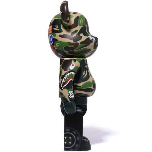 Medicom Toy 400% + 100% Bearbrick set - LBWK x BAPE (Green Camo)