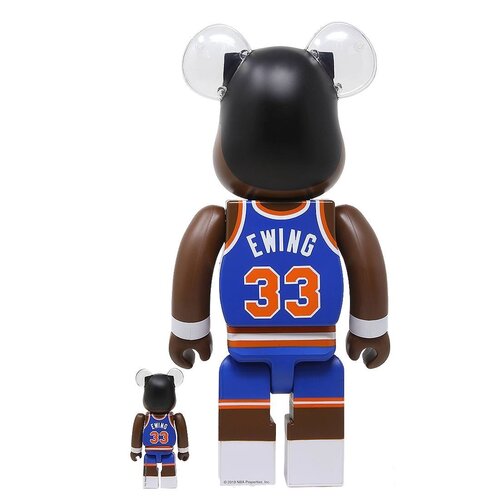 Medicom Toy 400% & 100% Bearbrick set – Patrick Ewing (New York Knicks)