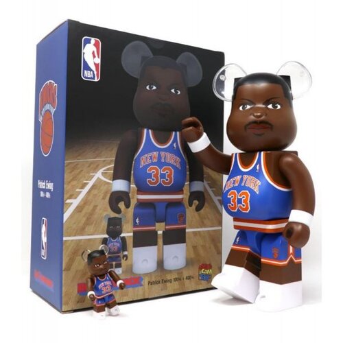 Medicom Toy 400% & 100% Bearbrick set – Patrick Ewing (New York Knicks)