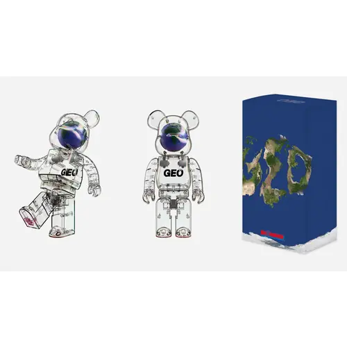 Medicom Toy 400% & 100%  Bearbrick set – GEO (Limited Edition)