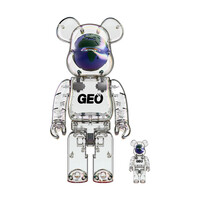 400% & 100% Bearbrick set – GEO (Earth ed.)