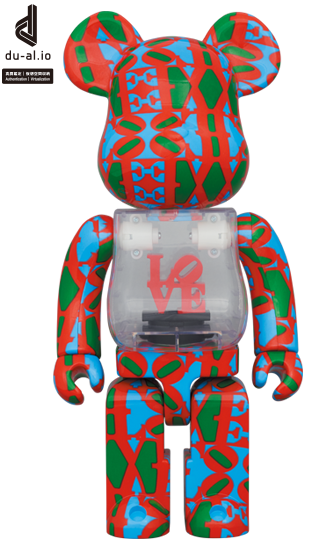 MEDICOM TOY - ROBERT INDIANA × fargmentdesign 400%ベア FRAGMENT × ROBERT INDIANA × BE@RBRICK “White/Black”が