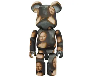 その他 MEDICOM TOY - be@rbrick leonard de vinci mona lisa Louvre Museum Mona Lisa 100+400% Bearbrick Medicom US Seller