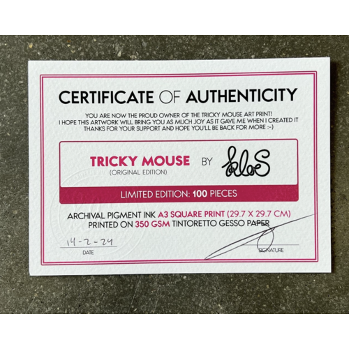 Kloes Tricky Mouse Print (30x30) by Kloes