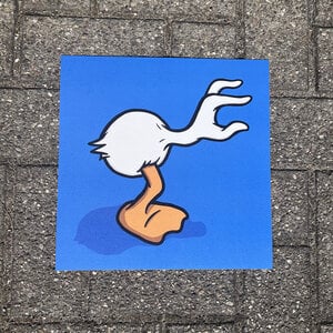 Kloes Mono Duck Print (30x30) by Kloes