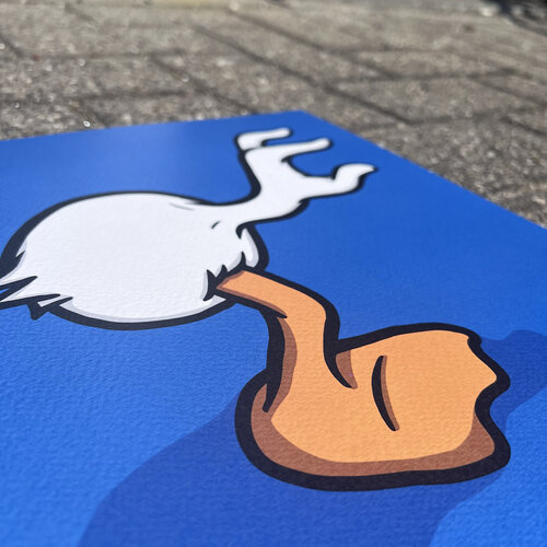 Kloes Mono Duck Print (30x30) by Kloes