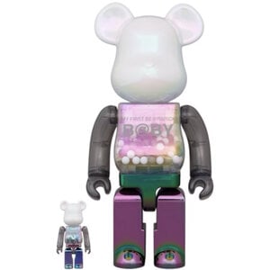 Medicom Toy 100% & 400% Bearbrick - My first Bearbrick Baby (MUTANT)