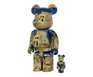 100% & 400% Bearbrick set - Van Gogh - The Yellow House - Mintyfresh