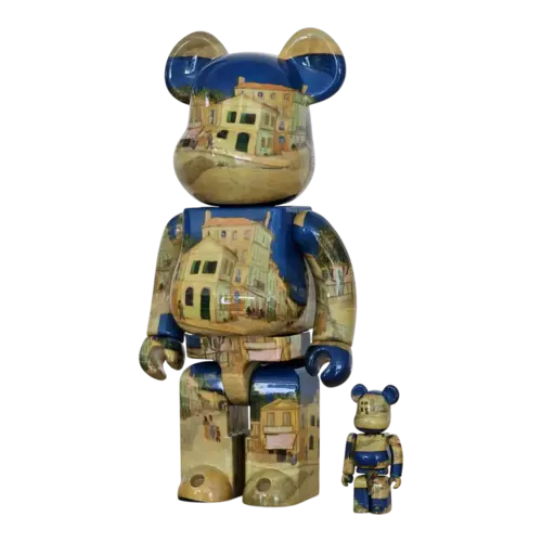 Medicom Toy 100% & 400% Bearbrick set - Van Gogh - The Yellow House Medicom Toy 100% & 400% Bearbrick set - Van Gogh - The Yellow House