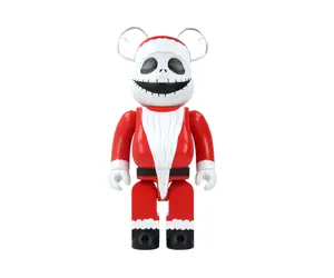 BE@RBRICK SANTA JACK 400％ Medicom Toy - Santa Jack Skellington Be@rbrick 100% + 400