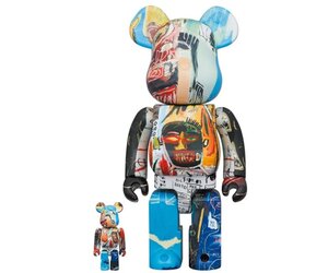 MEDICOM TOY - BE@RBRICK JEAN-MICHEL BASQUIAT #7  ３個セット Be@rbrick Jean Michel Basquiat #7 100% & 400% Collectible
