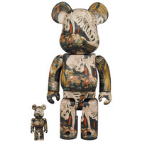 400% & 100% Bearbrick set - The Haunted Old Palace At Soma (Utagawa Kuniyoshi)