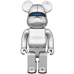 Medicom Toy 400% Bearbrick - Hajime Sorayama Robot (Blue Lights ed.)