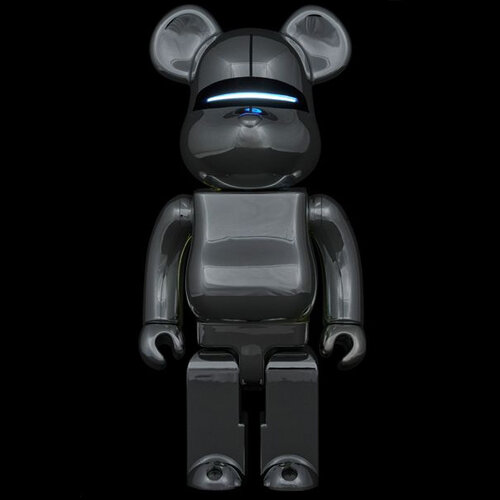 Medicom Toy 400% Bearbrick - Hajime Sorayama Robot (Blue Lights ed.)