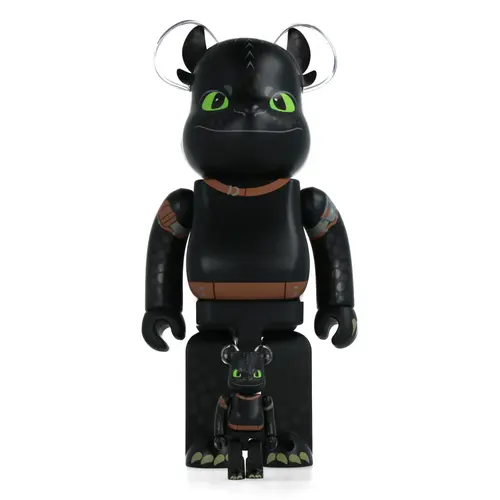 Medicom Toy 100% & 400% Bearbrick set  - Toothless Medicom Toy 100% & 400% Bearbrick set  - Toothless
