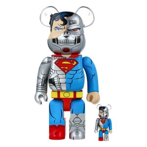 Medicom Toy 400% & 100% Bearbrick set - Cyborg Superman (The Return of Superman)