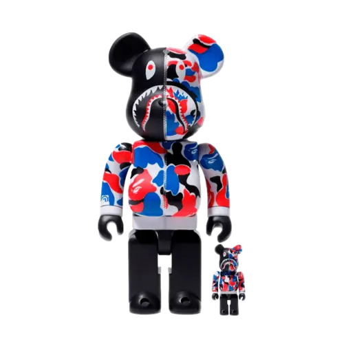 Medicom Toy 400% & 100% Bearbrick Set – Bape Store London- Shark