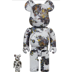 Medicom Toy 400% & 100% Bearbrick Set – Jackson Pollock Studio (Splash)