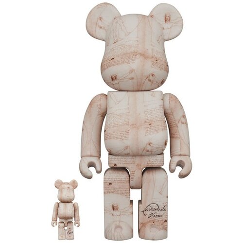 Medicom Toy 400% & 100% Bearbrick Set - Leonardo Da Vinci (Vitruvian Man) Medicom Toy 400% & 100% Bearbrick Set - Leonardo Da Vinci (Vitruvian Man)