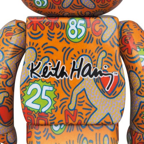Medicom Toy 400% & 100% Bearbrick Set - Keith Haring v12 (BWWT 3)
