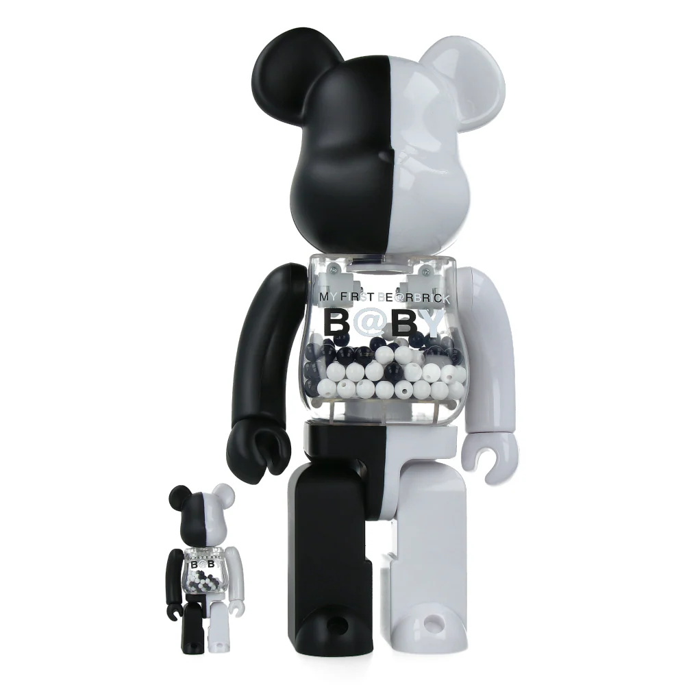 400% & 100% Bearbrick - My first Bearbrick Baby (Black & White