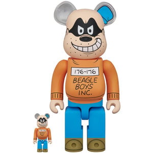 Medicom Toy 400% & 100% Bearbrick set - Beagle Boy (Disney) Medicom Toy 400% & 100% Bearbrick set - Beagle Boy (Disney)