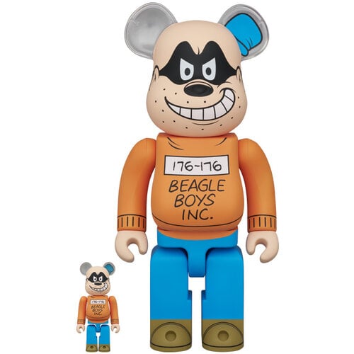 Medicom Toy 400% & 100% Bearbrick set - Beagle Boy (Disney) Medicom Toy 400% & 100% Bearbrick set - Beagle Boy (Disney)