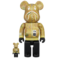 400% & 100% Bearbrick Set – Sunflowers (BAPE x Van Gogh)