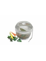 Weis 149119 Edelstahl Gewürzkugel Gewürzkorb 11cm mit Kette Bajonettverschluss