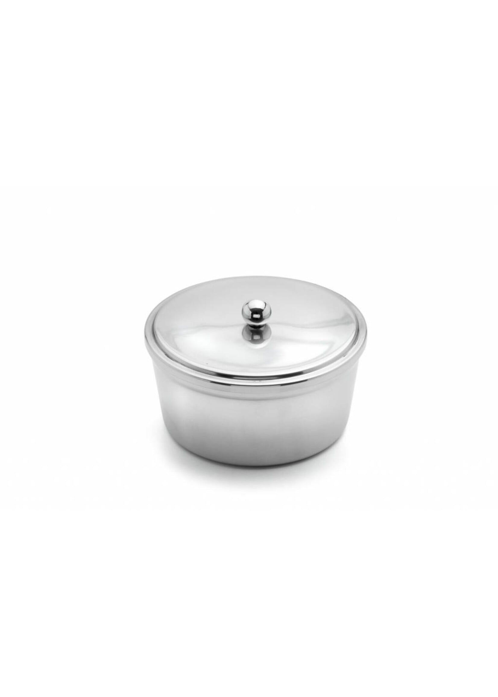 Weis 142837 Edelstahl Magarinedose rund 13cm hochglanzpoliert