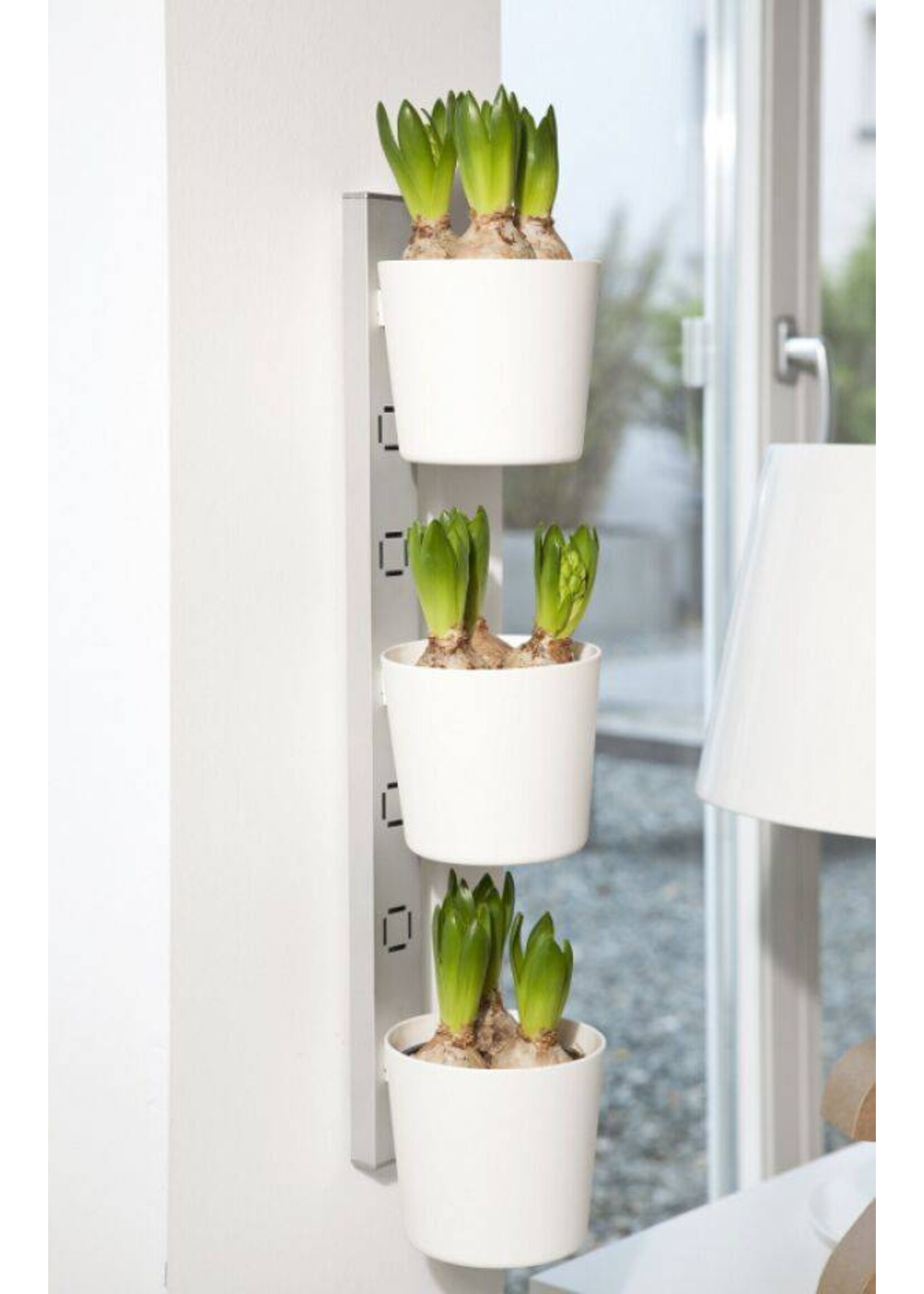 Kräuter- und Pflanzenleiter für Fenster von 72,5-111,5cm weiss 200240201-HE