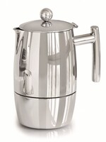 Weis 169834 Edelstahl Espressokocher hochglanzpoliert für 3 bis 4 Tassen