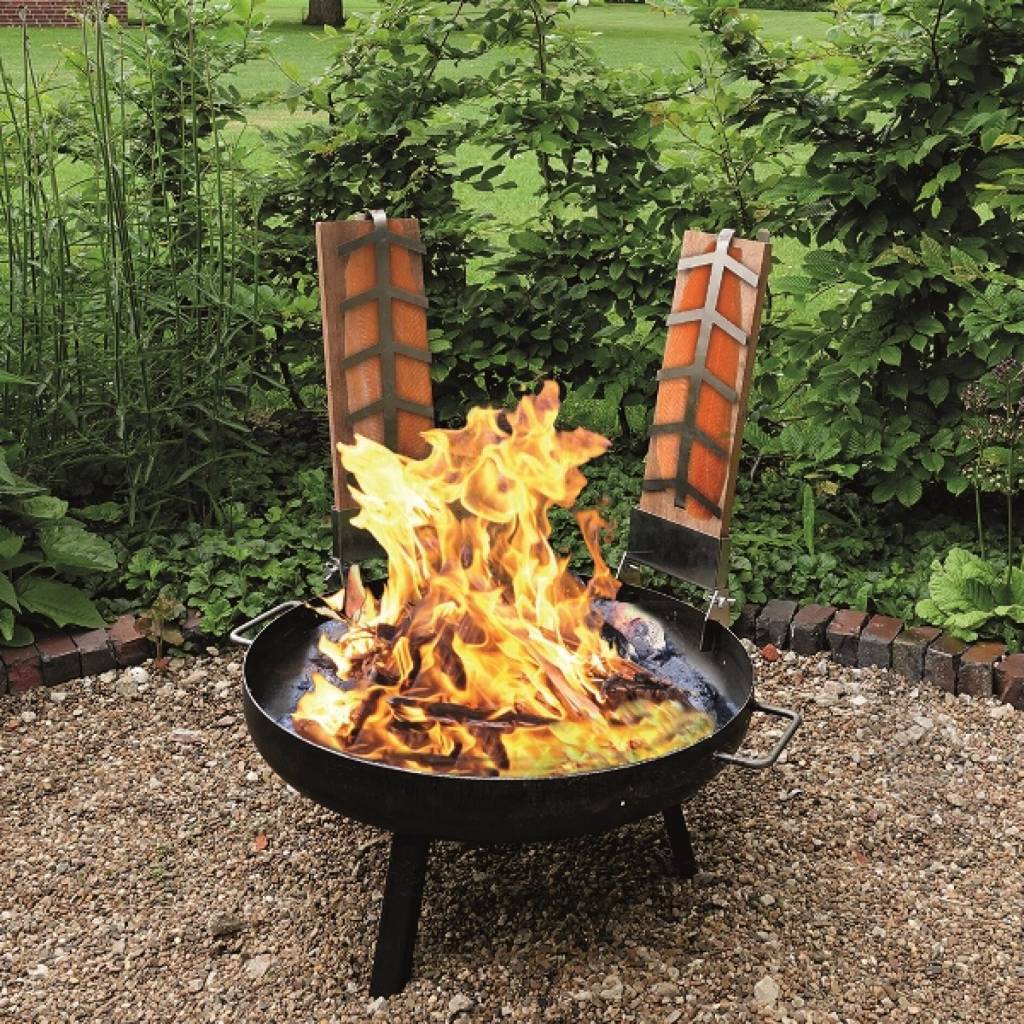 Feuerschale Massiv 60cm Mit 2 Flammlachs Haltern 24172341 Ewega