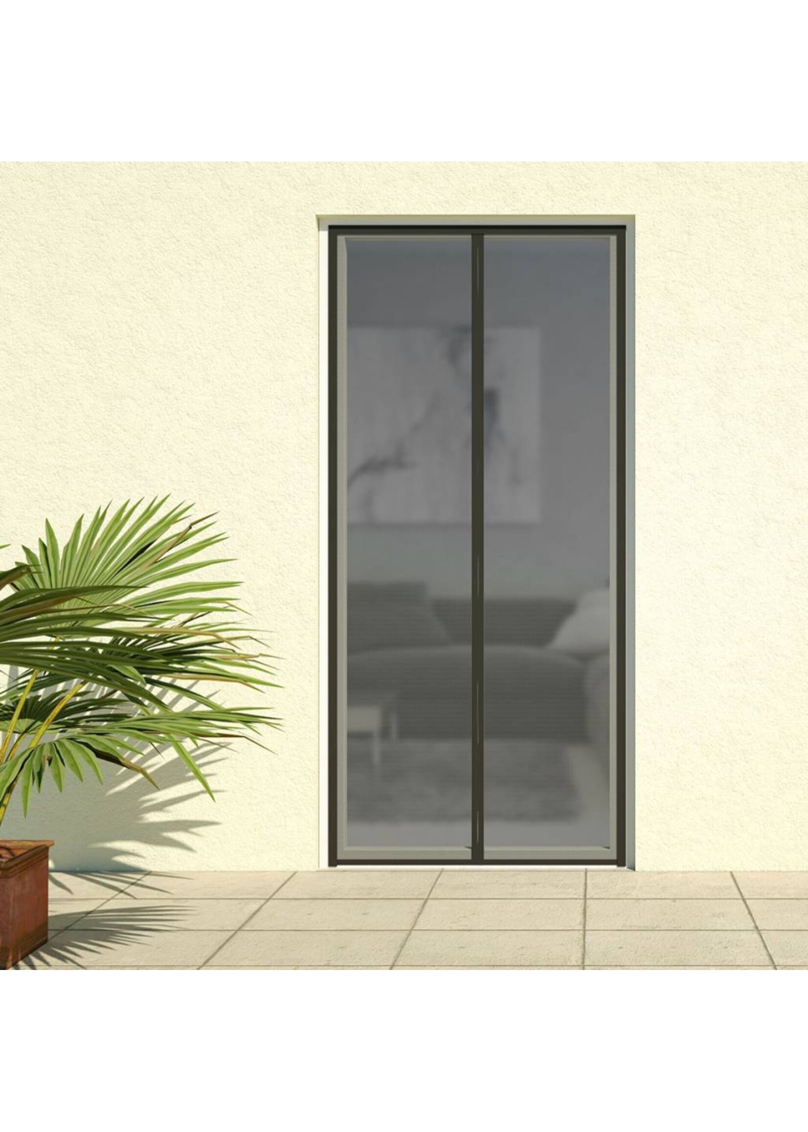 Magnet Lamellenvorhang DELUXE 100x220cm schwarz 101380105-VH