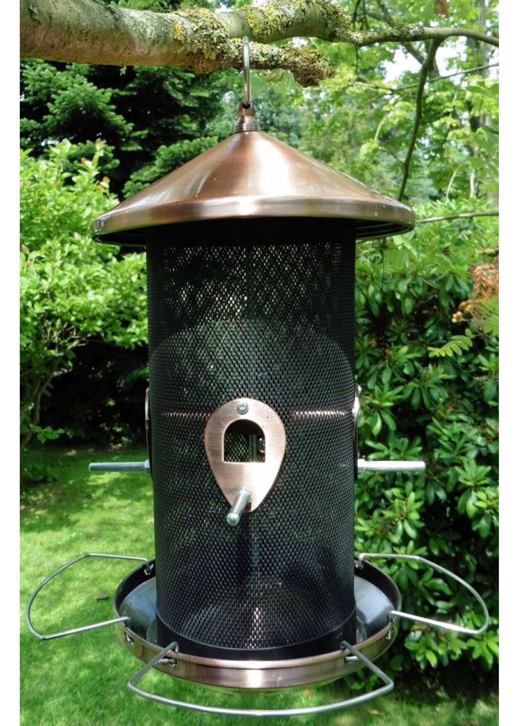 Vogelfuttersäule Vogelfutterstation Vogelfutterhaus Kupferlook 2096
