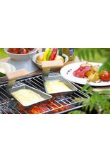 Grillpfännchen Set 2er ideal für Fisch Gemüse inkl. 2 Holzschaber 201270219-HE