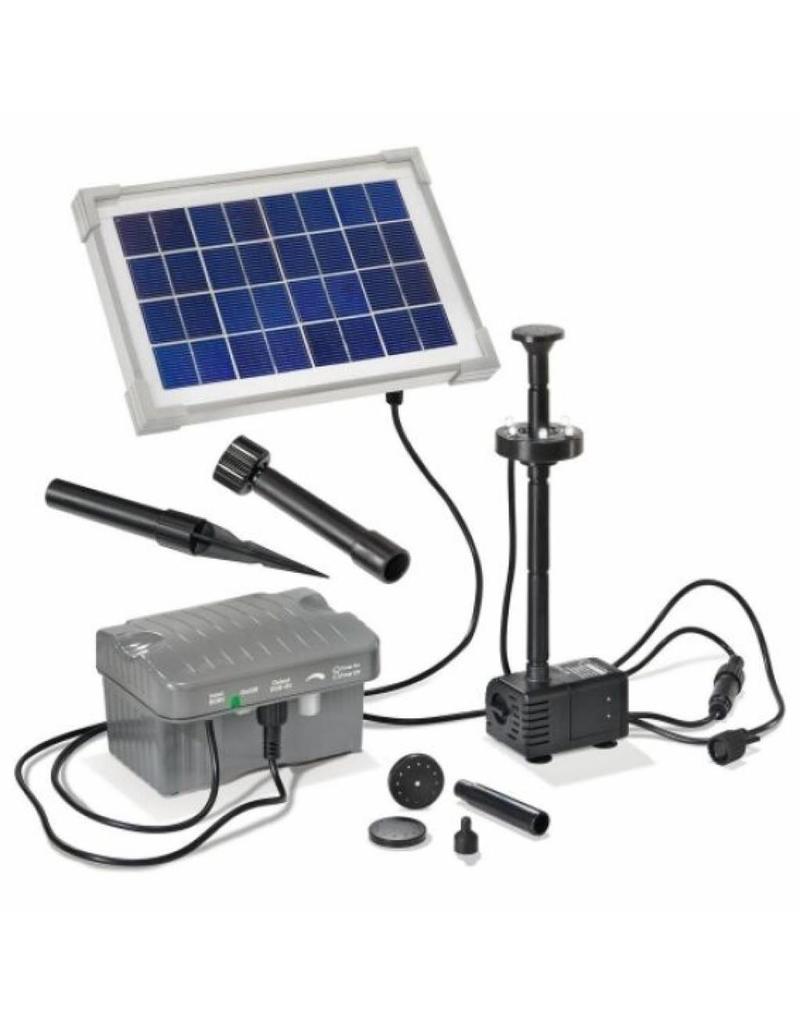 Esotec 101775 Solar Teichpumpe Palermo mit LED-Licht und Akku