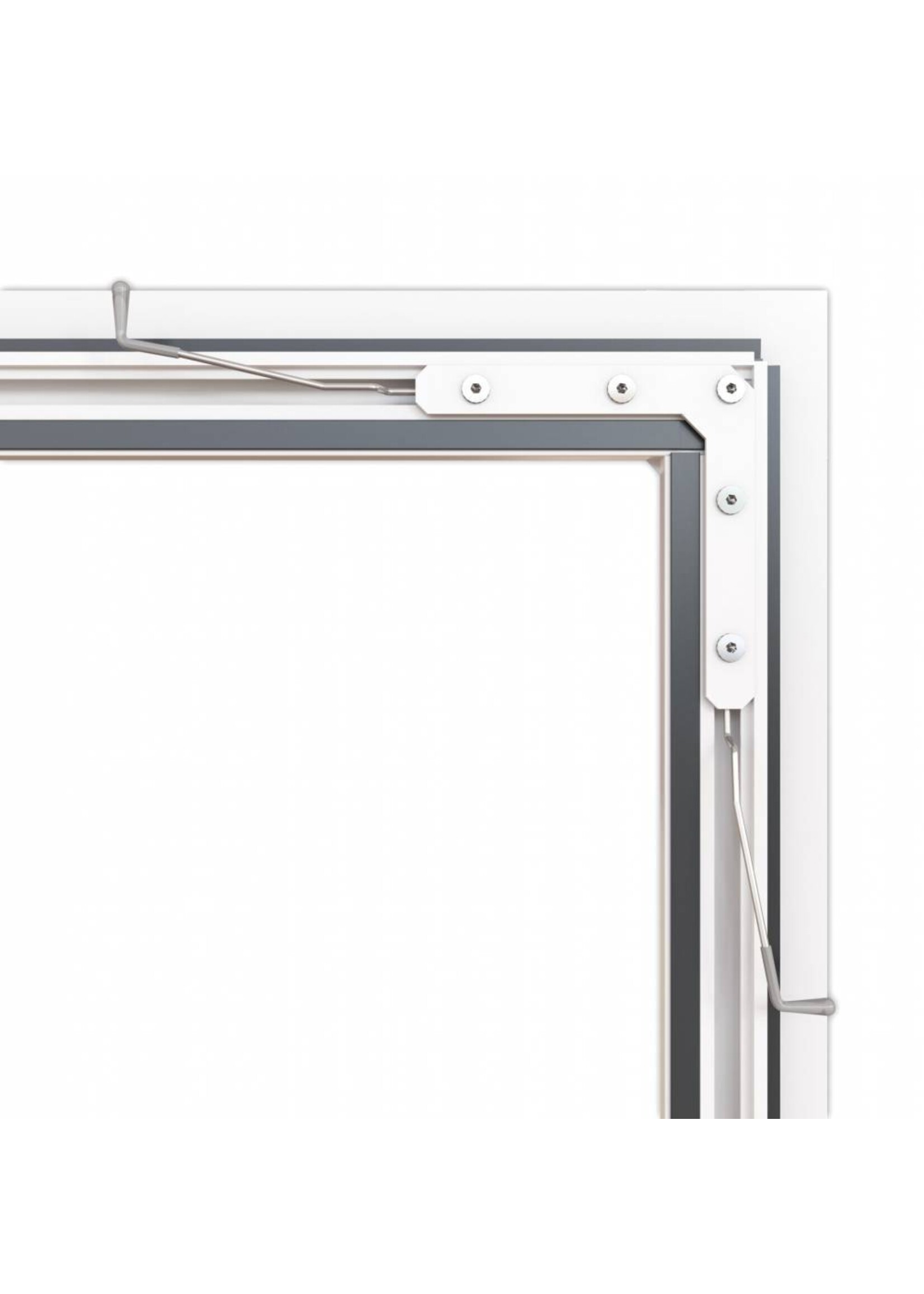 Fliegengitter Fensterbausatz flächenbündig 100x120 weiss 101025201-VH