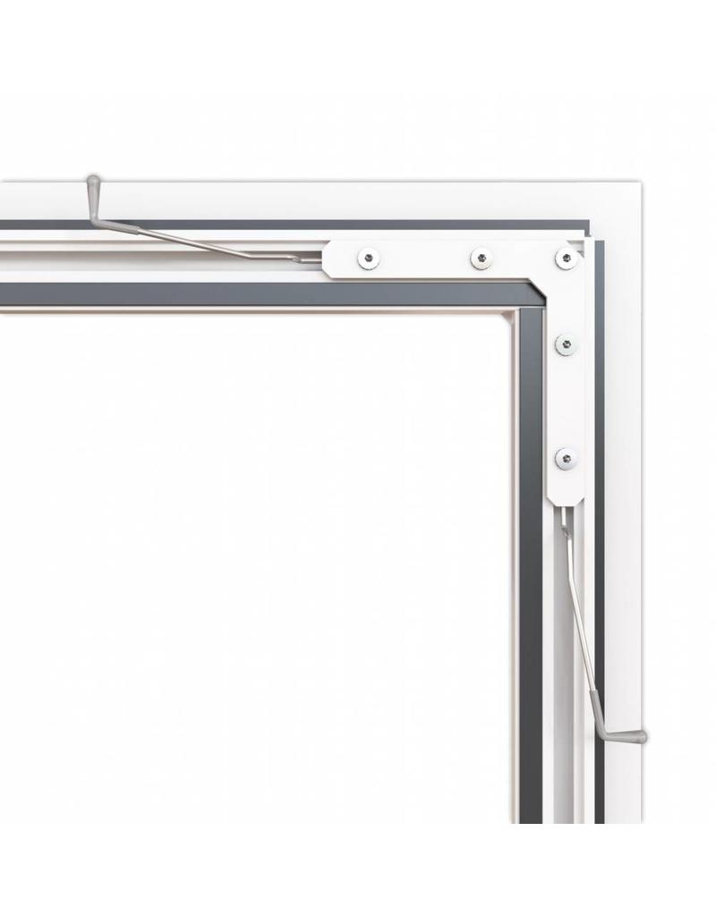 Fliegengitter Fensterbausatz flächenbündig 100x120 weiss 101025201-VH