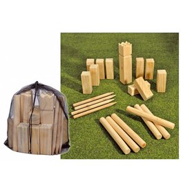 Kubb Outdoor Spiel Geschicklichkeitsspiel aus Holz 66145