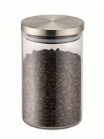 Weis 15942 Vorratsdose 800ml aus Borosilikatglas mit Edelstahldeckel
