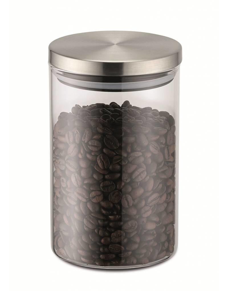 Weis 15942 Vorratsdose 800ml aus Borosilikatglas mit Edelstahldeckel