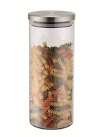 Weis 15946 Vorratsdose 1200ml aus Borosilikatglas mit Edelstahldeckel
