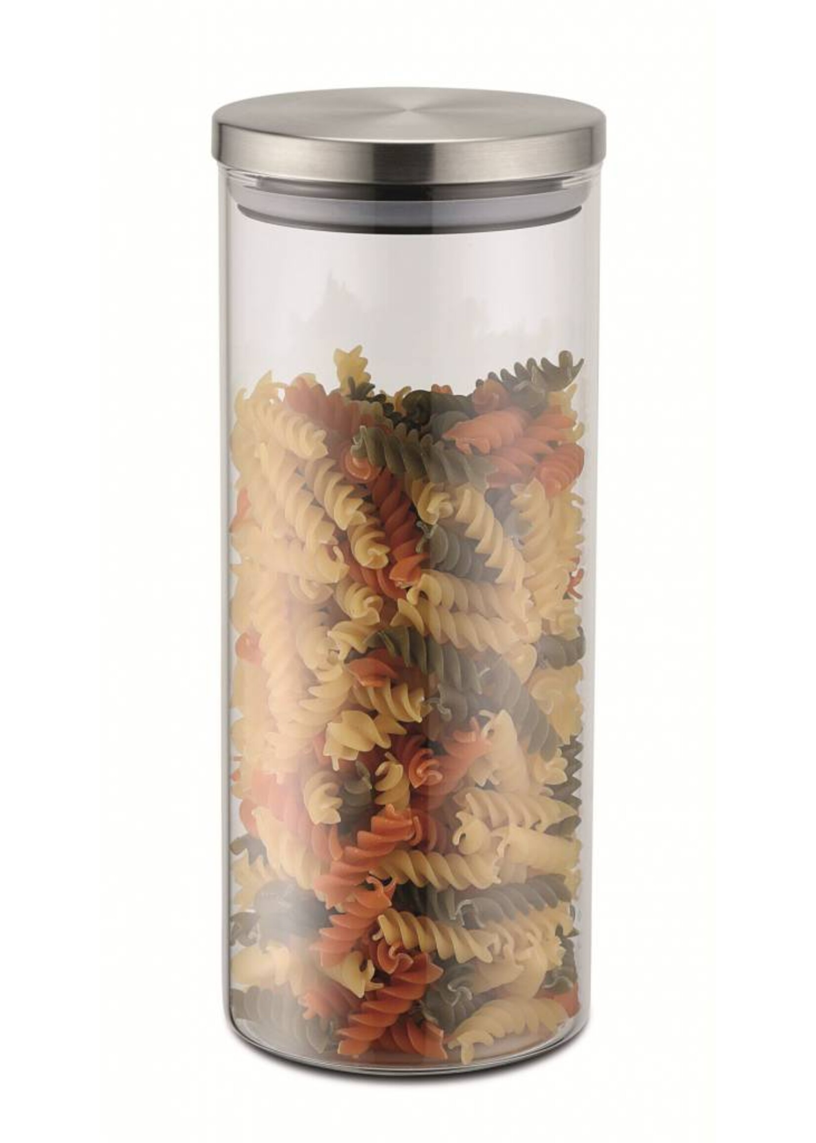 Weis 15946 Vorratsdose 1200ml aus Borosilikatglas mit Edelstahldeckel